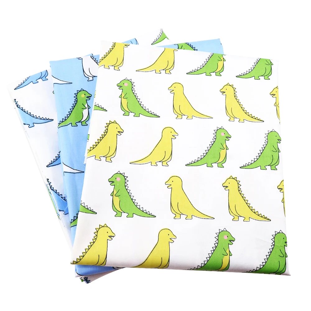

David accessories 50*145cm flower dinosaurs star crown 100% cotton fabric for Tissue Kids home textile Sewing Tilda Doll,c3324