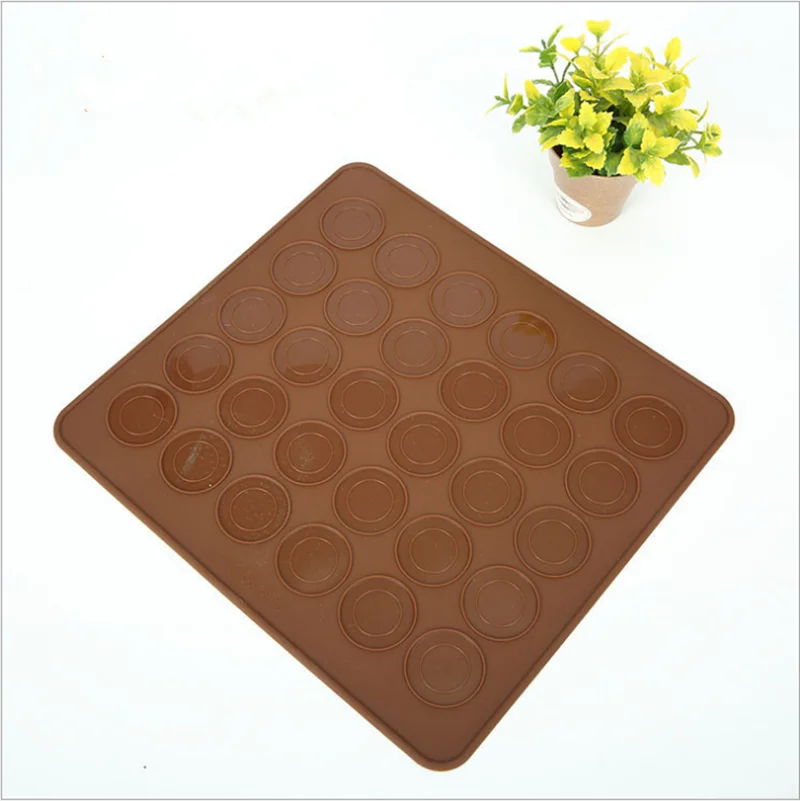 Силиконовые Макарон печенья для выпечки листовая форма коврик 30 полости DIY Форма коврик для выпечки полезные инструменты
