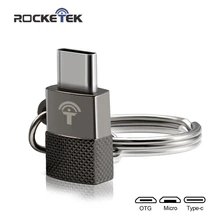 Rocketek Micro USB-type c OTG адаптер алюминиевый телефон тип-c аксессуары мужской разъем для Xiaomi Oneplus LG Nexus 5X6 P