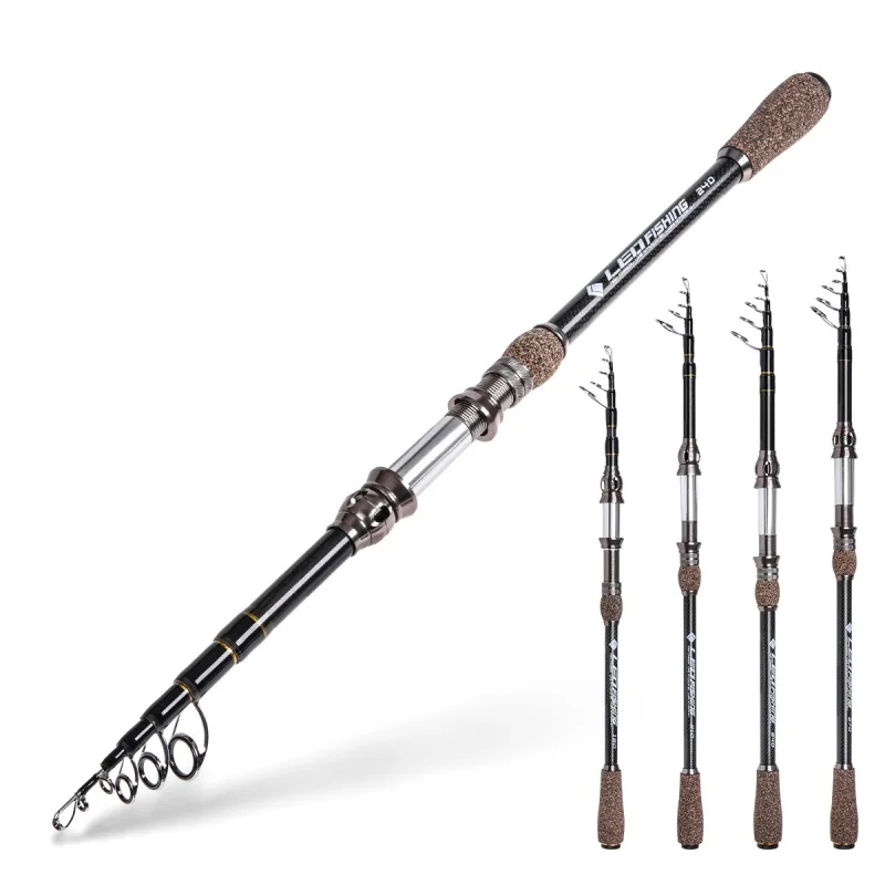 

1.8m/2.1m/2.4m/2.7m Multifunction Spinning Rod Carbon Fishing Pole Telescopic Travel Fishing Rod Portable Sea Rod Fishing Tackle