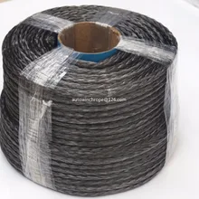 Серый 10 мм* 100 м трос лебедки для бездорожья Запчасти, синтетический трос лебедки, замена трос лебедки, буксировочный трос автомобиля, лебедка линия 10 мм