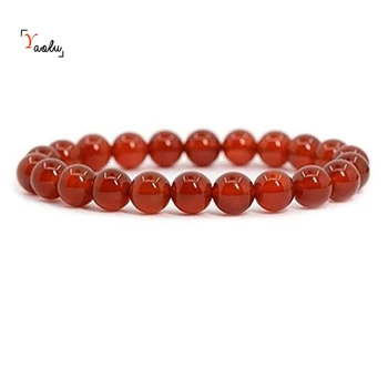 

12pcs/lot Carnelian bracelet Yoga good luck elastic bracelet gift for him gift for her Boho red red carnelian Beaded bracelet