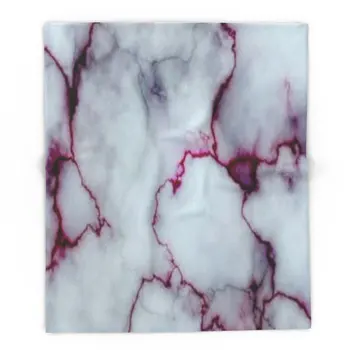 

White With Maroon Marbling Blanket Warm Flannel Plaid Travel Soft Blankets Throws for Living Room