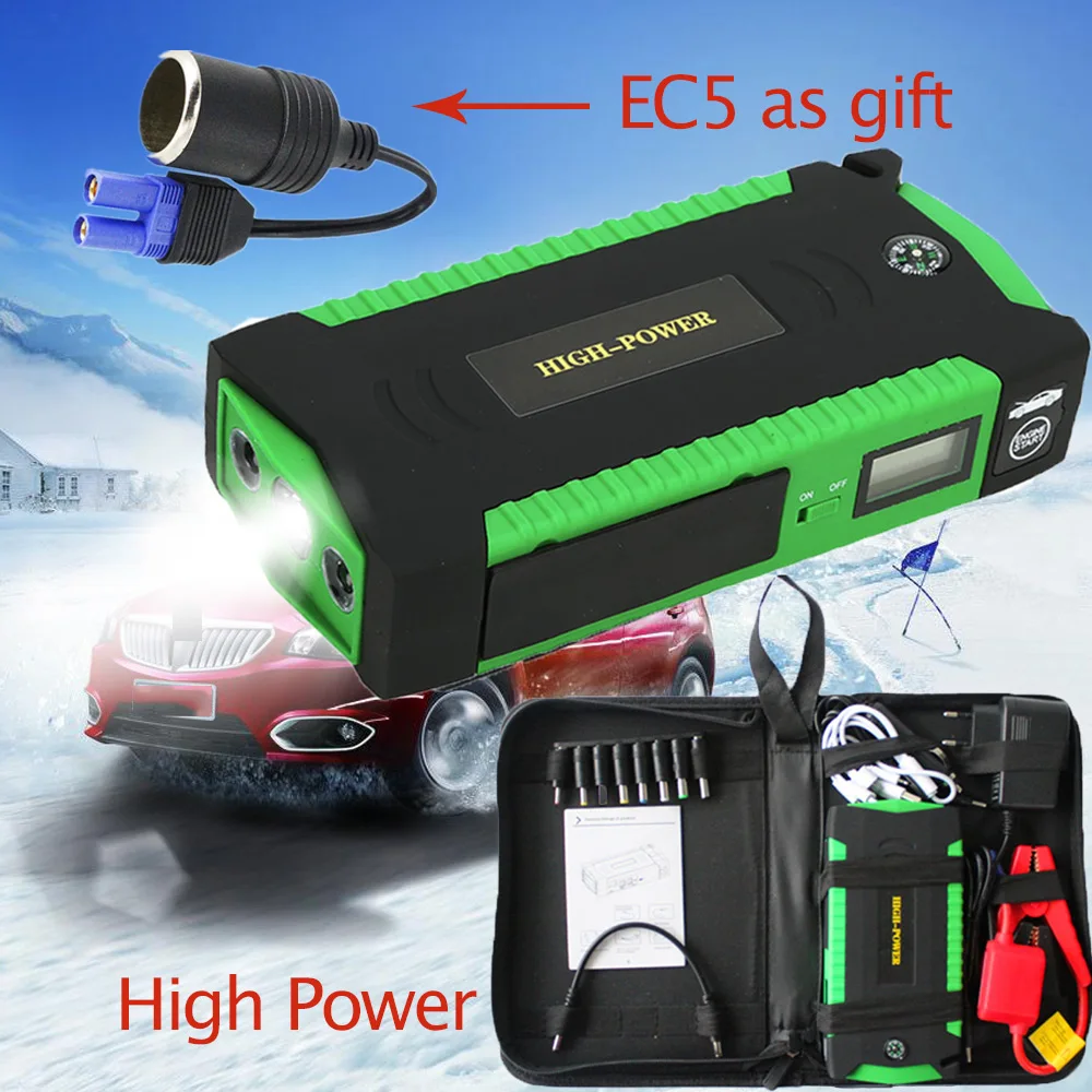 

World Main Course High Power Jump Starter Multifunction Car Charger Laptop Adapter Camera Mobile Power Bank 12V Starting Device