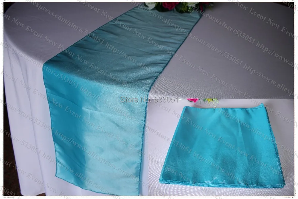 No 91 Dark Sky Blue 35pcs Tafetta Chameleon Table Runner Tablecloth No 91 Dark Sky Blue 35pcs Tafetta Chameleon Table Runner Tablecloth Cover For Wedding Party Hotel Banquet Home Decorations In Runners From