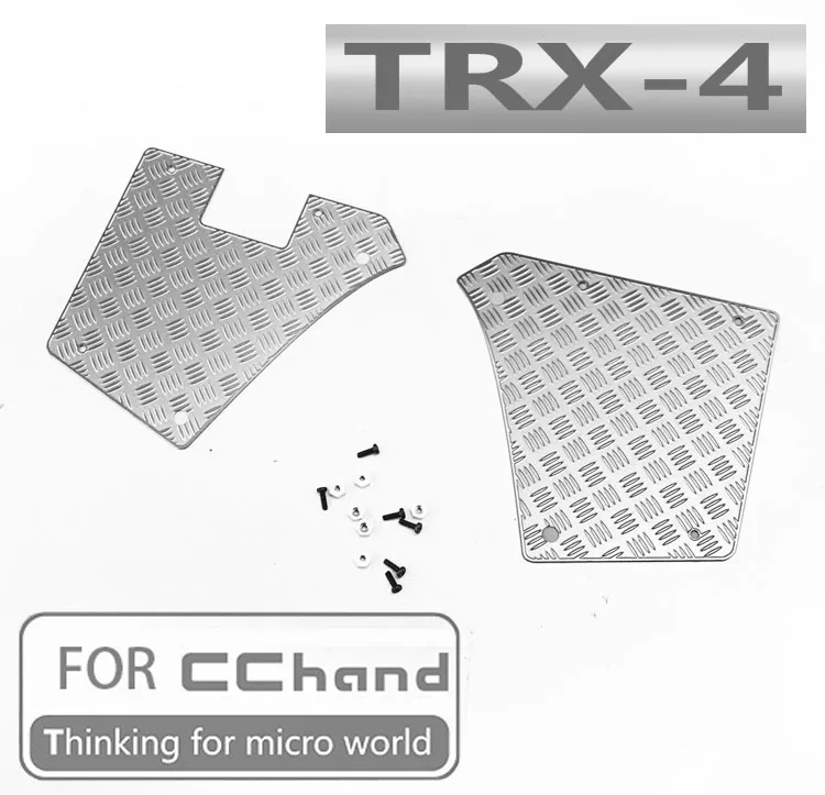 Чехлы на заднюю панель с алмазной пластиной для защиты CCHAND Traxxas TRX 4|Детали и