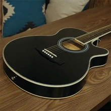High Quality 40'' Acoustic Guitar 20 Frets Rosewood Fingerboard Guitarra Musical Stringed Instruments 6 Strings Guitars With EQ High Quality 40'' Acoustic Guitar 20 Frets Rosewood Fingerboard Guitarra Musical Stringed Instruments 6 Strings Guitars With EQ