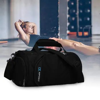 

Unisex Large Capacity Sport Yoga Gym Bag Shoe Compartment Packable Travel Bag