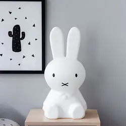 30 см кролик светодиодный ночник для детей подарок животных мультфильм декоративные ночники спальня гостиная