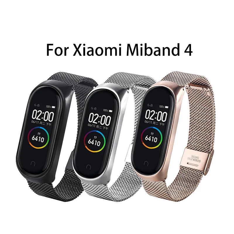 Ремешок из нержавеющей стали для Xiaomi 5 браслет без винтов 3 Mi Band 4 3|Ремешки часов| |