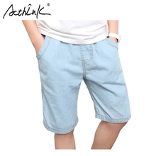 ActhInK/Новые летние джинсовые шорты для мальчиков джинсовые штаны средней длины для мальчиков-подростков Детские однотонные джинсовые шорты летние хлопковые шорты для мальчиков