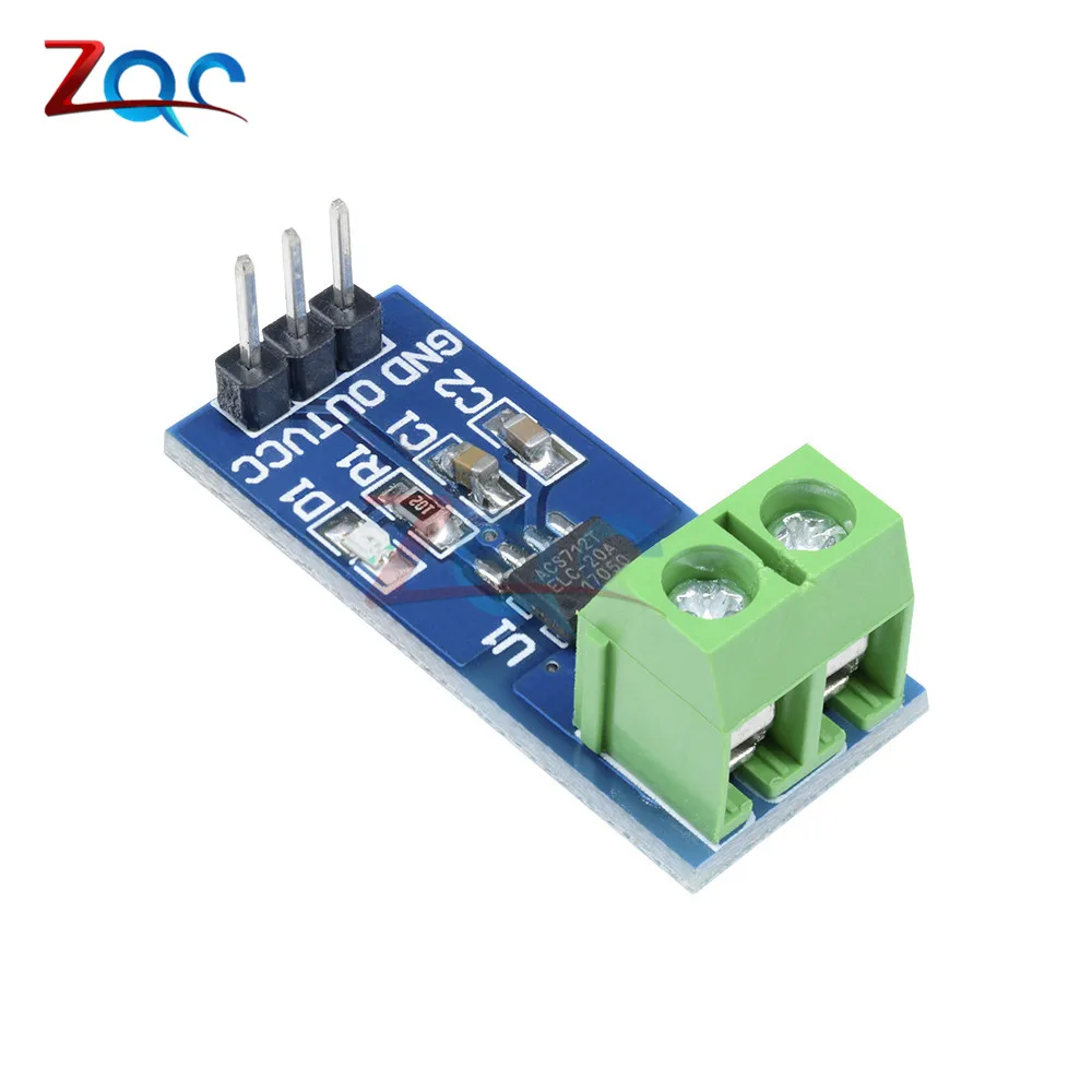 Модуль датчика тока Холла 20A ACS712 модель 20A ACS712 20A для Arduino