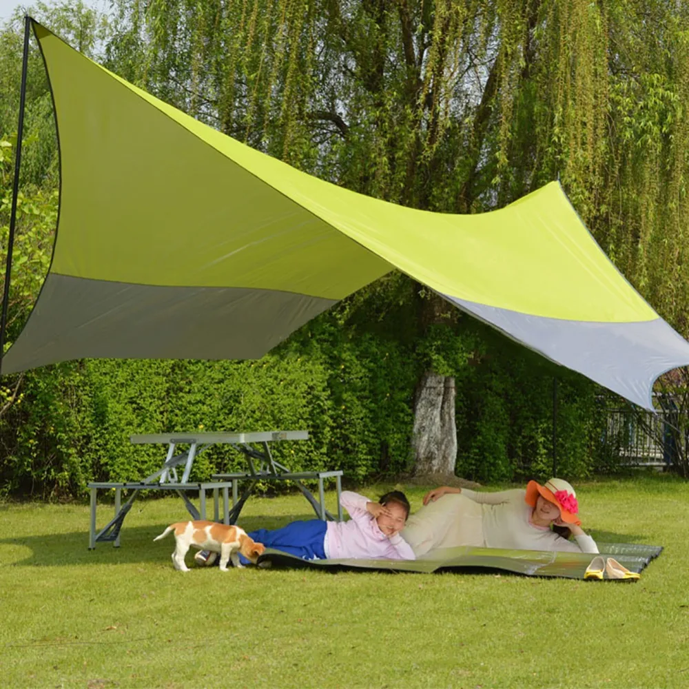 Outdoor Tarp Windbreak Pergola Tower Post Camping Mosquito Net Teepee