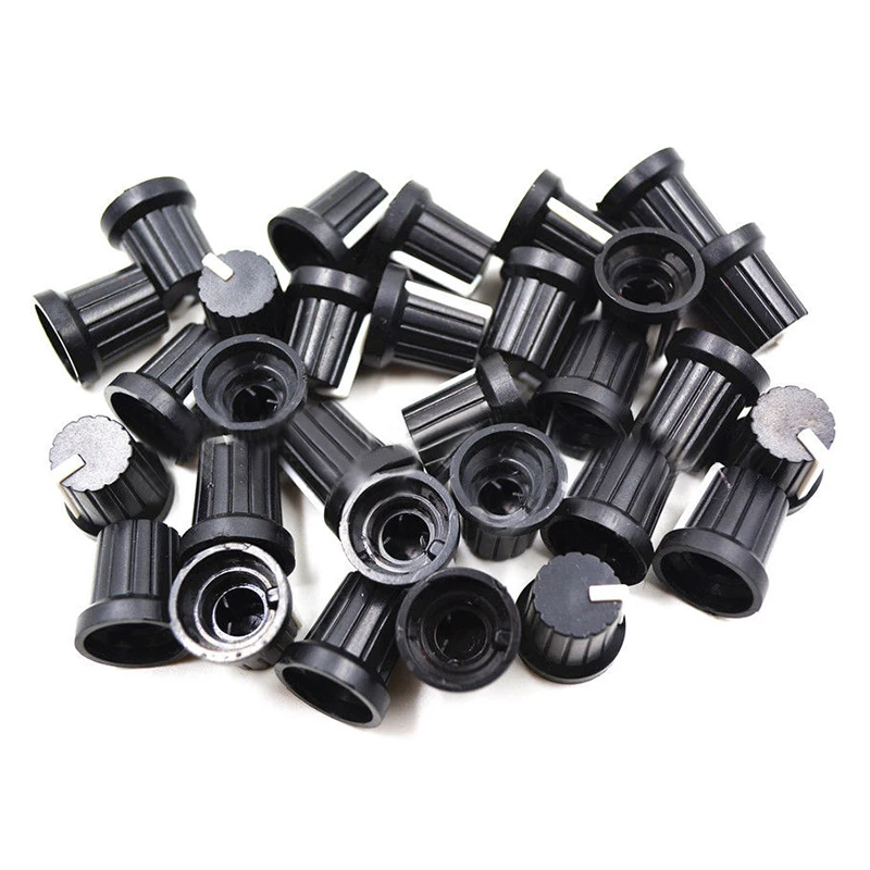 30pcs Black White Point Guitar Effect Pedal Knobs Amplifier Control