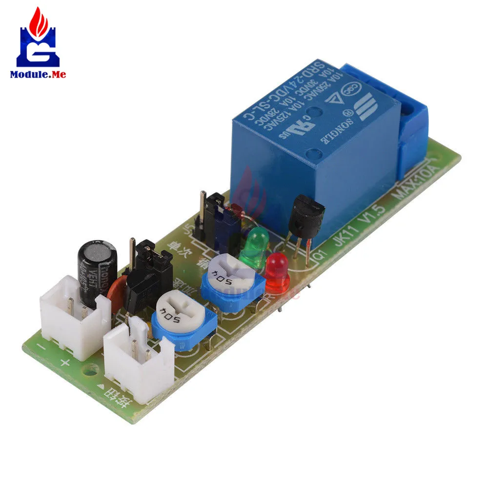 

JK11 Adjustable Cycle Timer Delay On/Off Switch Relay Module DC 24V 0-60min Timer Control Switch Relay Module Board