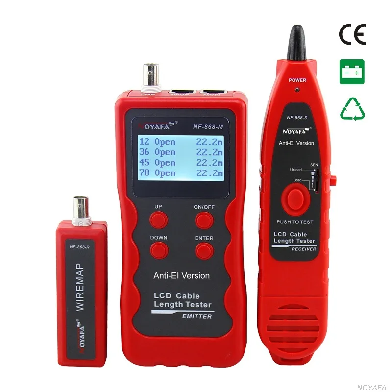 NF 868 digital Cable Tester Tracker for RJ45, RJ11 Anti jamming