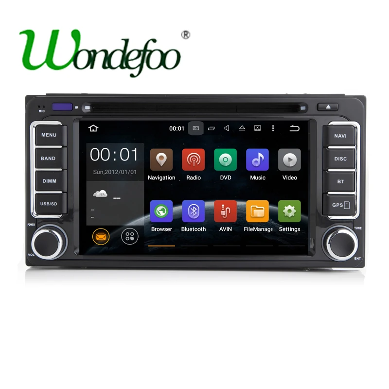

2 DIN Android 7.1 dvd GPS For Toyota Corolla Camry Prado RAV4 Hilux VIOS Terios Radio stereo navigation touch screen RAM 2G/1G