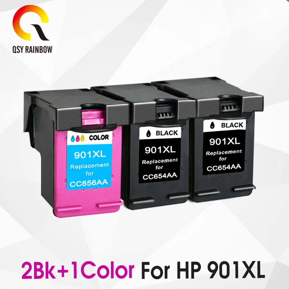 CMYK Supplies совместимый чернильный картридж Замена для hp 901 hp 901xl 4500 J4580 J4550 J4540 4500 J4680 J4524 J4535 J4585 J4624 - Цвет: 2BK 1COLOR