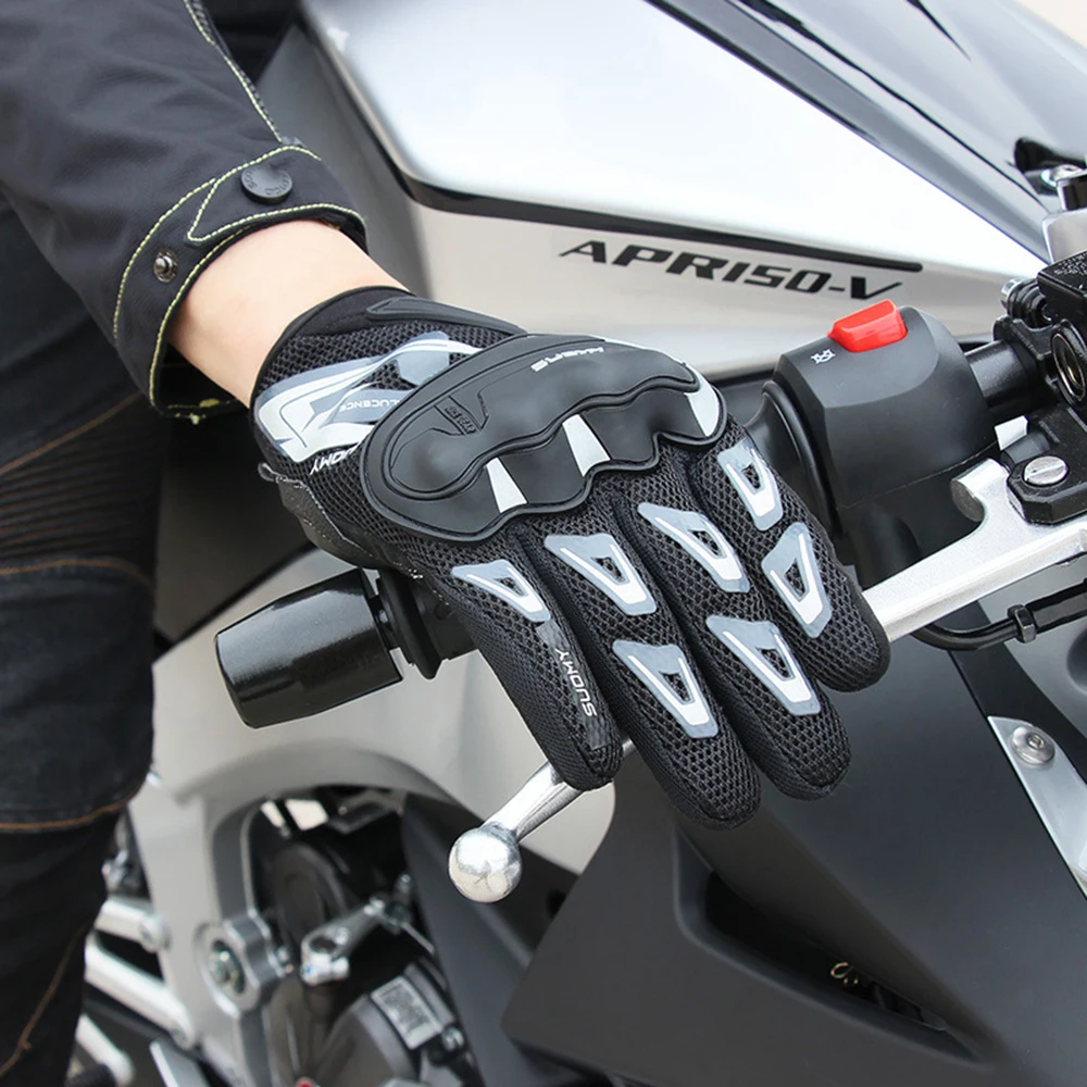 SUOMY мотоциклетные перчатки с сенсорным экраном Guantes Moto rbike rcycle Racing перчатки для езды на мотоцикле полный палец