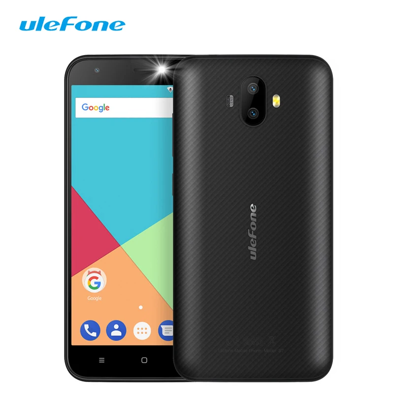 Ulefone S7 3G Smartphone 5 Inch Dual Back Camera Touch Celualr Android 7.0 Quad Core 1GB RAM 8GB ROM 8MP 2500mAh Mobile Phone