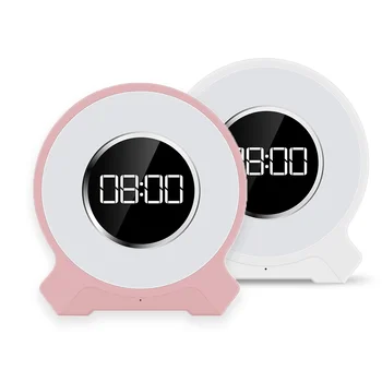 

Wake UP Alarm Clock FM Radio Wireless Bluetooth Speaker LED Digital Clock Night Light Electronic Desk Alarm Clock Lamp Decor