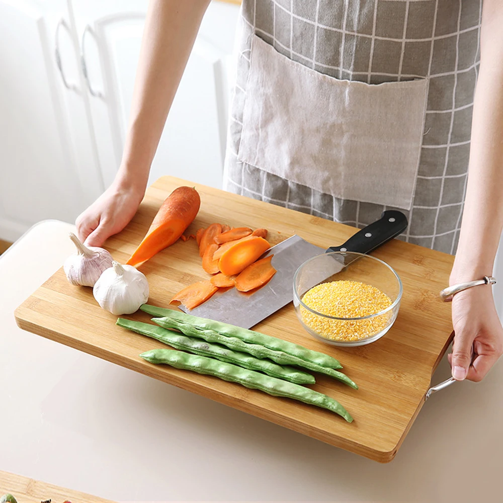 

Durable bamboo chopping board door mat block kitchen accessories natural bamboo cutting board thick non-slip easy to clean wood