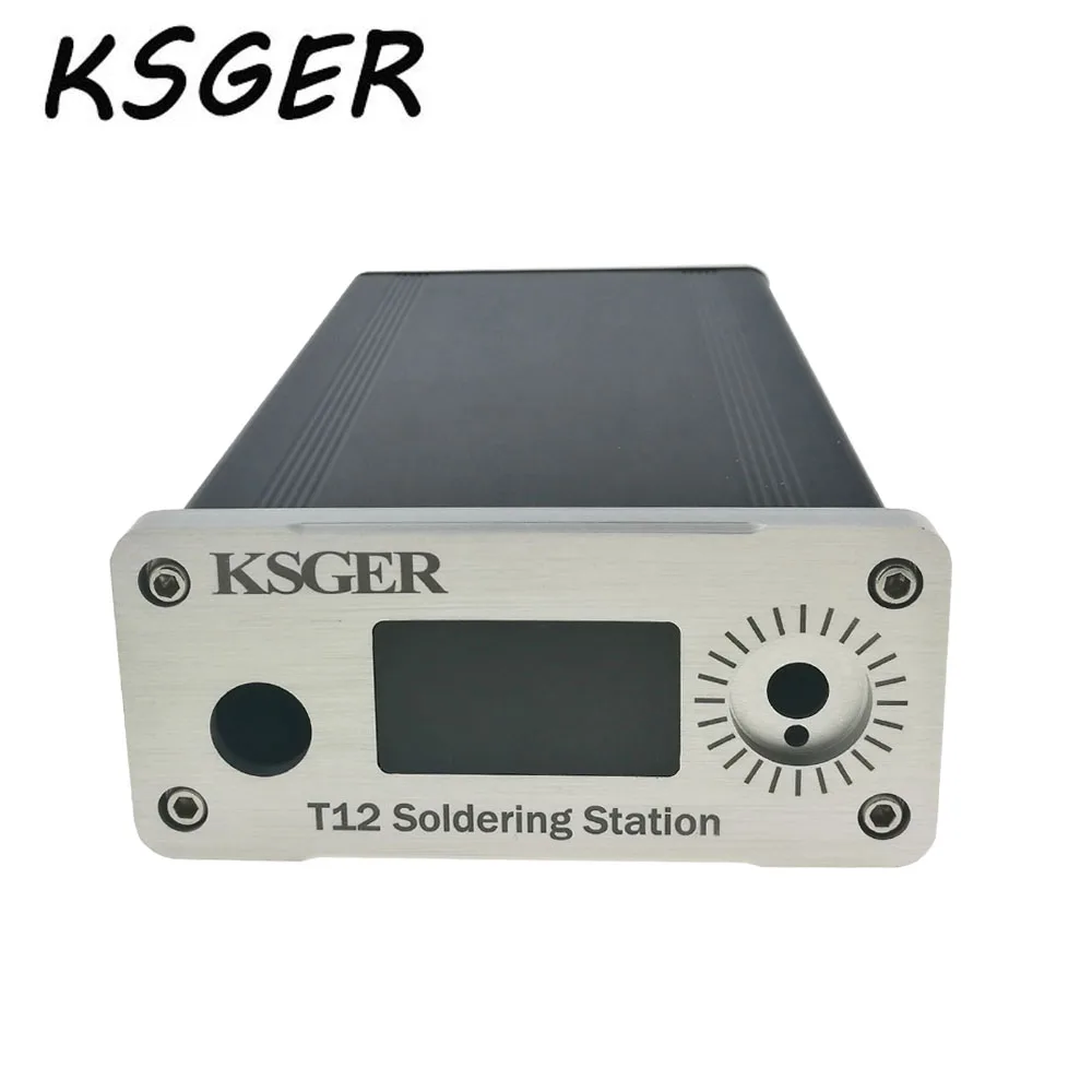 KSGER сплав STM32 OLED T12 Цифровой температурный чехол для паяльной станции белая черная