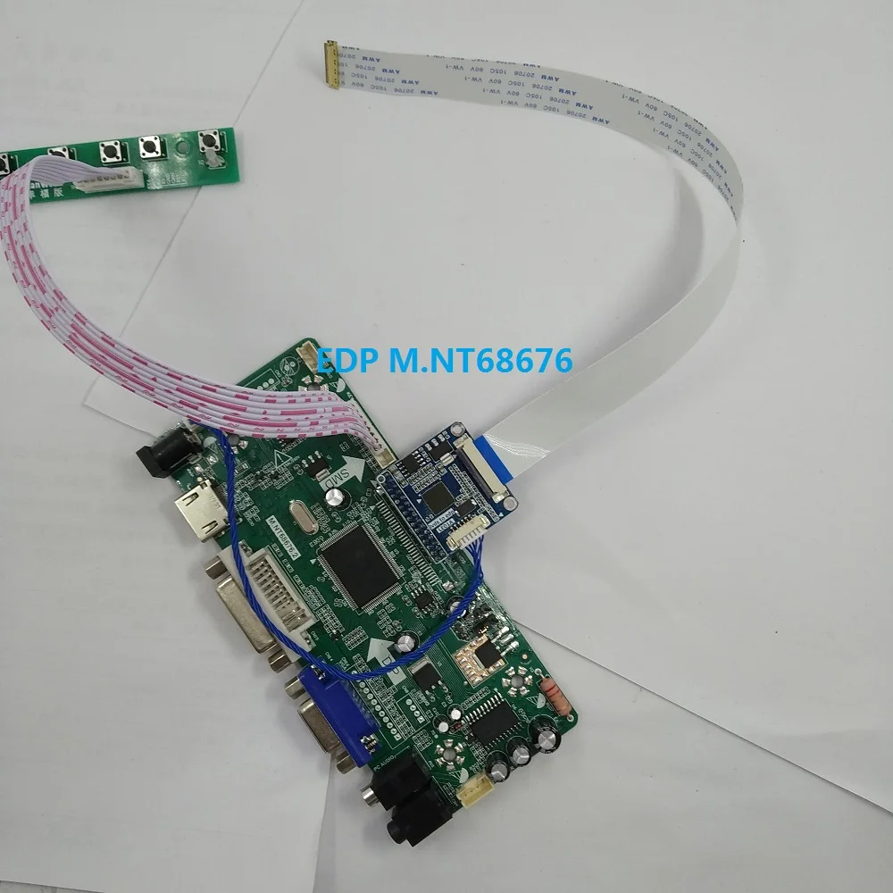 

kit for LP156WF6-SPM3 15.6" LED 30pin EDP LG display HDMI VGA LCD M.NT68676 Panel Screen DVI 60Hz Controller board 1920*1080