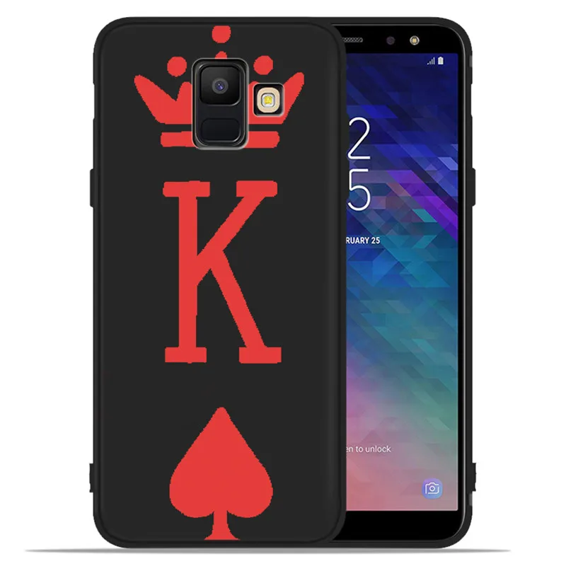 Король Королева Корона DIY роскошь для Samsung Galaxy A9 A8 A7 A6 A5 A3 J3 J4 J5 J6 J8 Plus 2017 2018 чехол