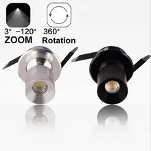 Светодиодный точечный светильник с зумом, 3W, 6 Вт, 110 В, 220 В, Cree чип, Светодиодный точечный светильник, для музейных шкафов, блестящий гибкий светильник, светильники, 3000 К, 4000 к, 5000 К