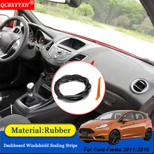 QCBXYYXH автомобильный Стайлинг резиновые анти-звуконепроницаемые не пропускающие шума пылезащитные приборной панели автомобиля Лобовое стекло уплотнительные полосы для Ford Fiesta 2011