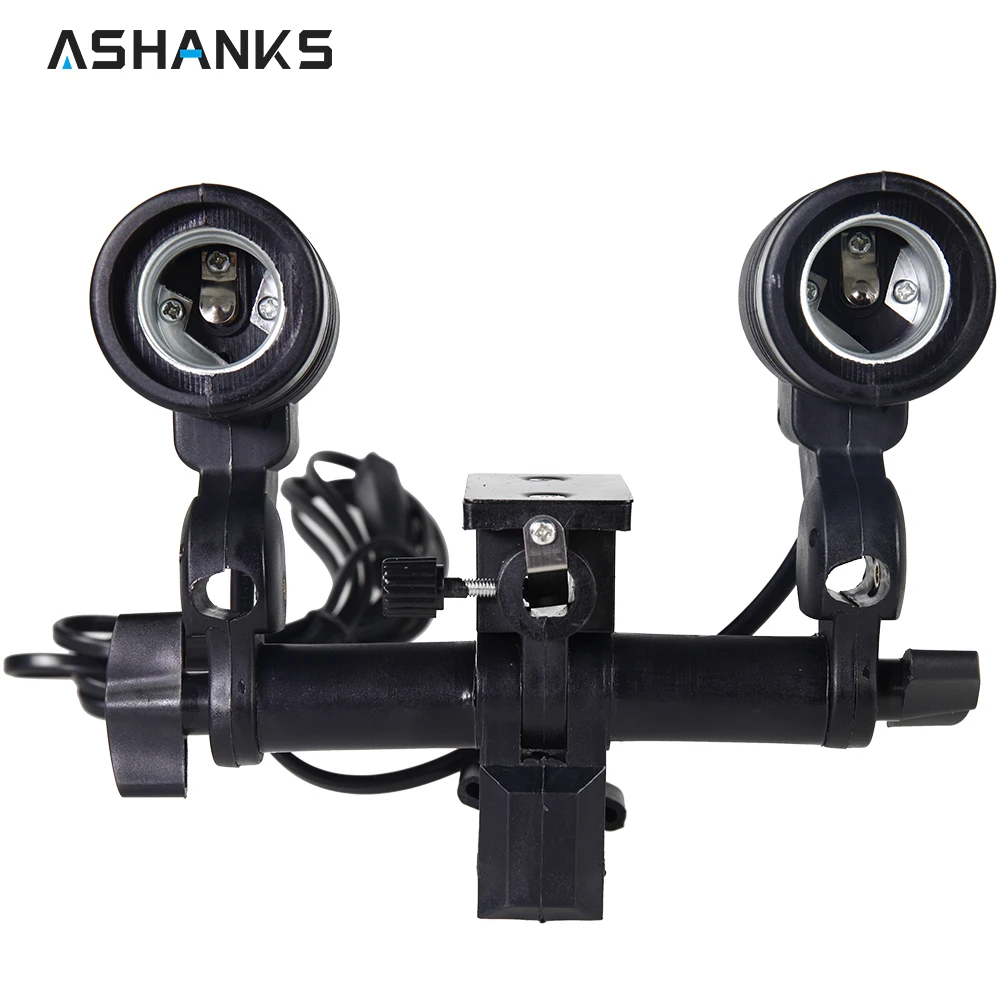 

Photo Studio E27 AC Swivel Socket Adatper Light Stand Mount Umbrella Lamp Bulb lamp double Holder for all e27 Screw Light