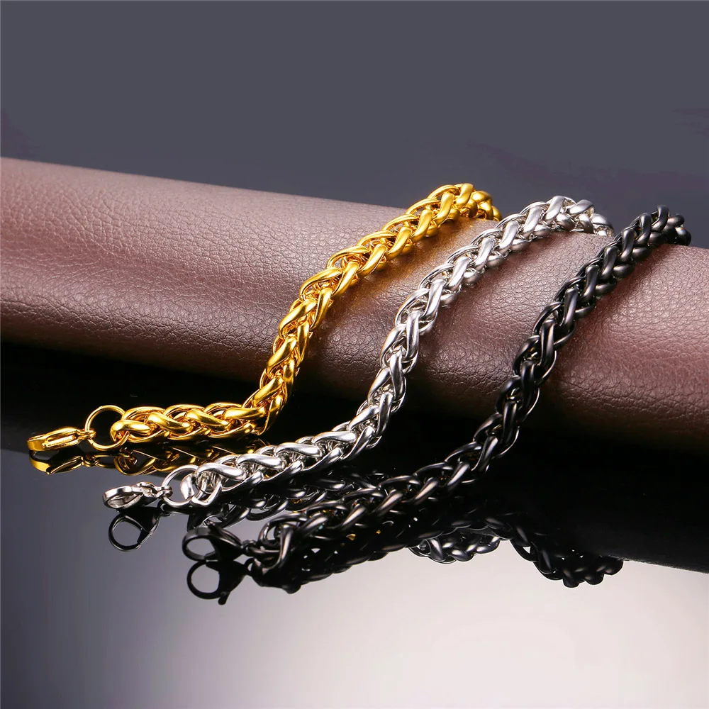 Мужской комплект из колье и браслета нержавеющей стали 9 мм|necklace bracelet set|sets for