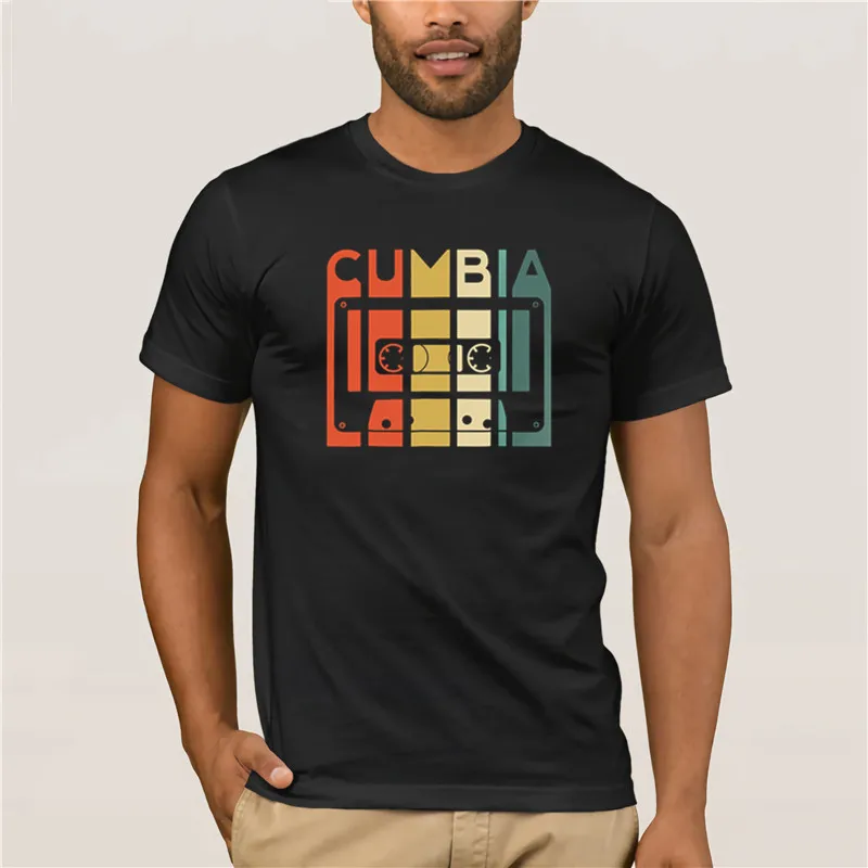 

Fashion Mens Short sleeve T Shirt brand Cumbia Latina Latino Baile Dance Party Regalo Colombia Men's Cool Short Sleeve T Shirt