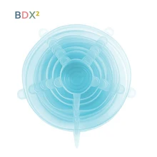 6 шт./компл. силиконовая чаша свежий сохранить крышку для блюдо для фруктов чашки многоразовые кухонные инструменты для кружек 5 цветов