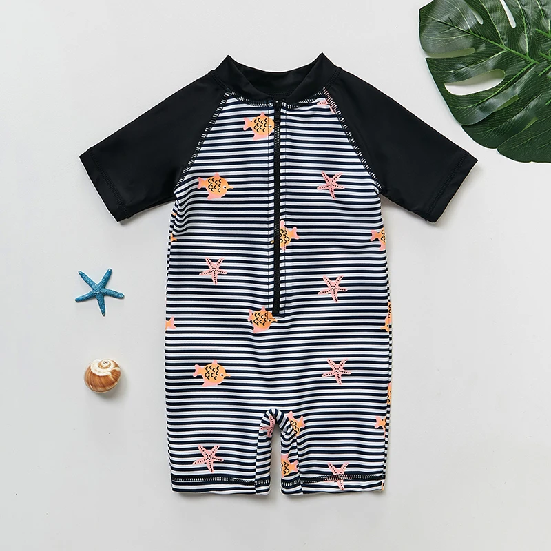 New 2019 Boys Swimsuits One Piece 2-10 Years Children