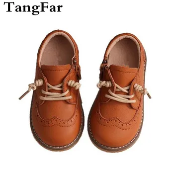 

Genuine Leather Kids Shoes Spring Children Casual Dress Performance Sneakers Baby Fashion Princess Boys British Loafers