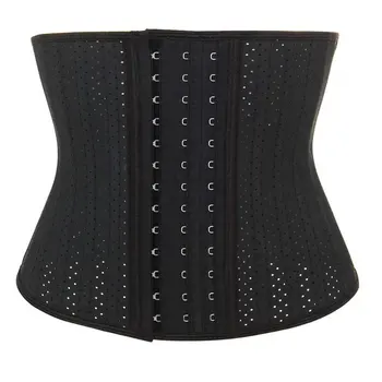 

25 Steel Bones Rubber Latex Corset Steel Bone Underbust Plus Size Waist Trainer 2 Layers XS-6XL Waist Coat Body Shaper