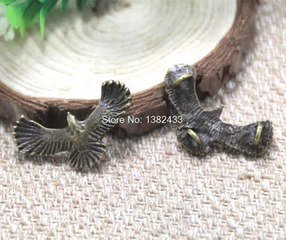 6pcs eagle key Charms bronze tone 3D eagle Charms Pendants 35x20mm