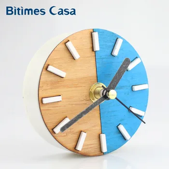 

Bitimes Bi-colors Modern Simple Wall Clock Fridge Magnets Wall Clocks Refrigerator Magnetic Sticker Imanes Home Decoration