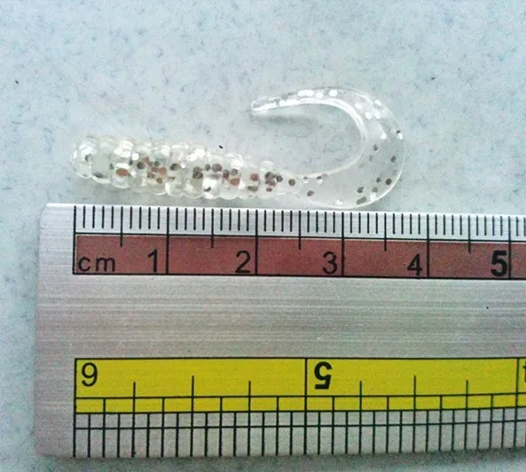 4 см 60 шт. iscas искусственные приманки для рыбалки в форме личинок мягкие искусственные рыболовные приманки круг приманка Tail Grub