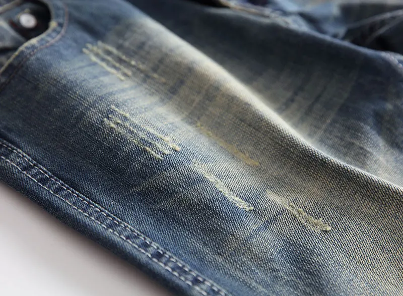 Новинка 2016; Лидер продаж Модные Для мужчин джинсы balplein бренд Прямо подходят Рваные джинсы итальянский дизайнер проблемных мужские джинсы