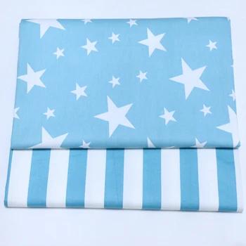 

2.35 meters wide thick cotton twill cloth cartoon stars and Stripes Baby bed linen cotton printed cloth