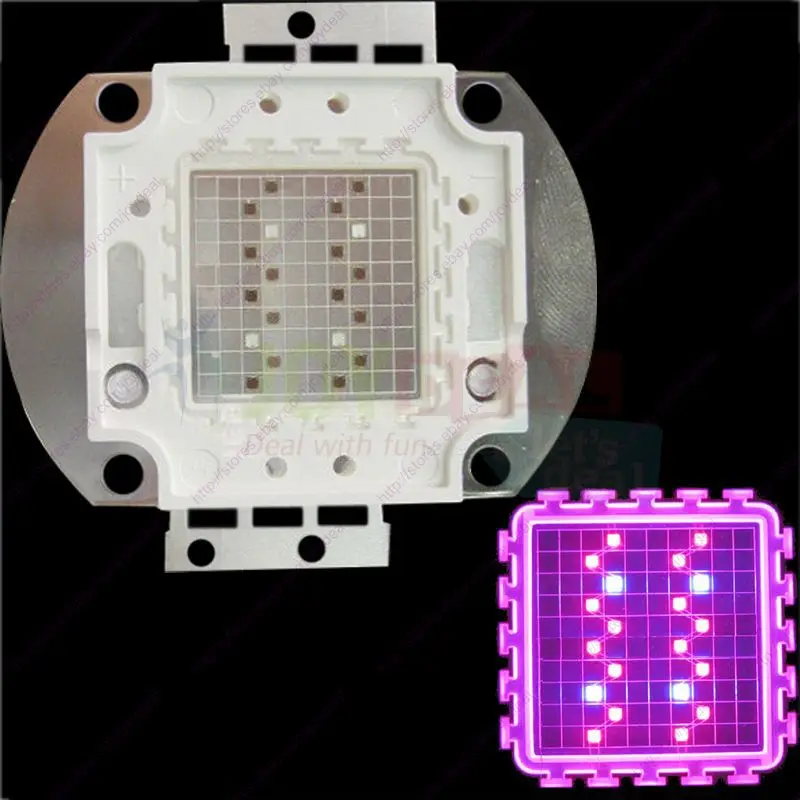 20W 16pcs Red 660nm + 4pcs Royal Blue 450nm 4:1 Hybrid High Power LED Light Source for Plant Grow DIY | Лампы и освещение