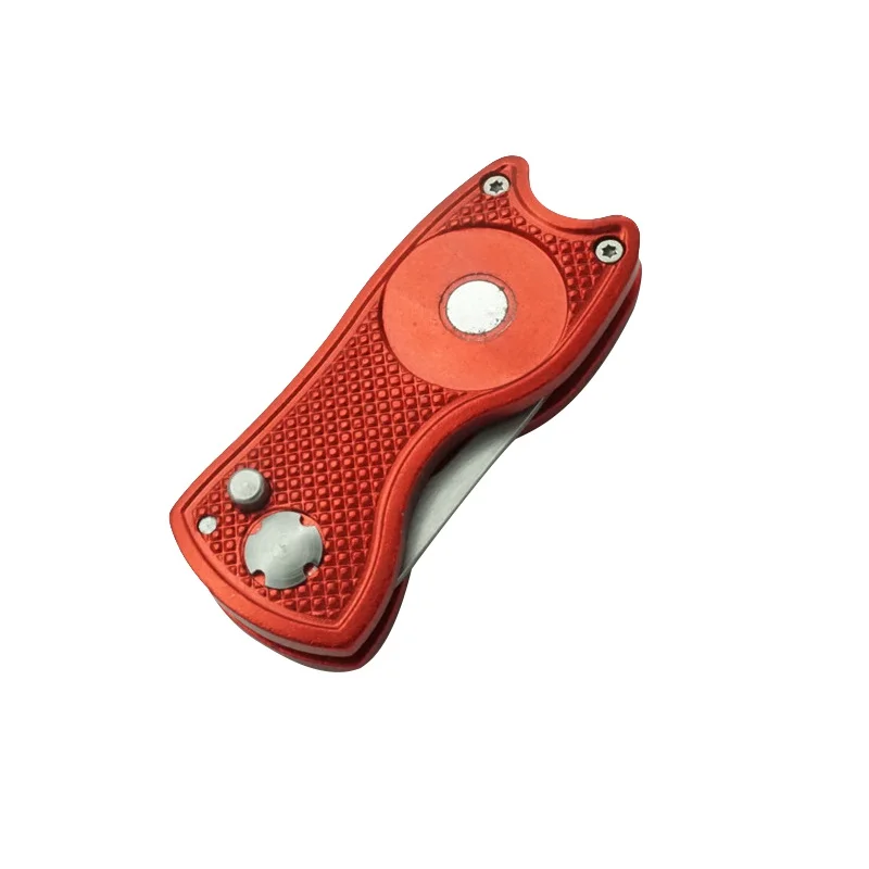 Useful Foldable Golf Pitchfork Putting Green Fork Golf Training Aids Pitch Alloy Tool Stainless Steel Golf Divot Repair Tool