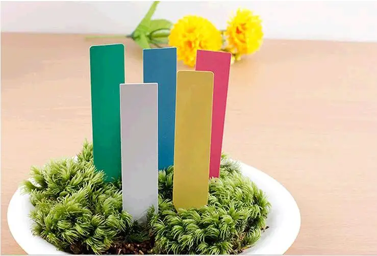 100pcs New Design Waterproof Plastic Plant Seed Labels Pot Marker Nursery Seedling Garden Stake Tags Cute Garden Labels