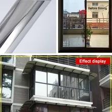 Драгоценный камень серебро односторонняя перспективная Солнцезащитная пленка балкон окно самоклеящаяся пленка для окон Бытовая