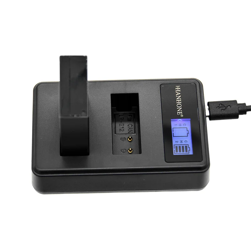 2 шт. Топ 2400 мАч LP E12 LPE12 камера батарея + LCD двойное зарядное устройство для Canon M 100D