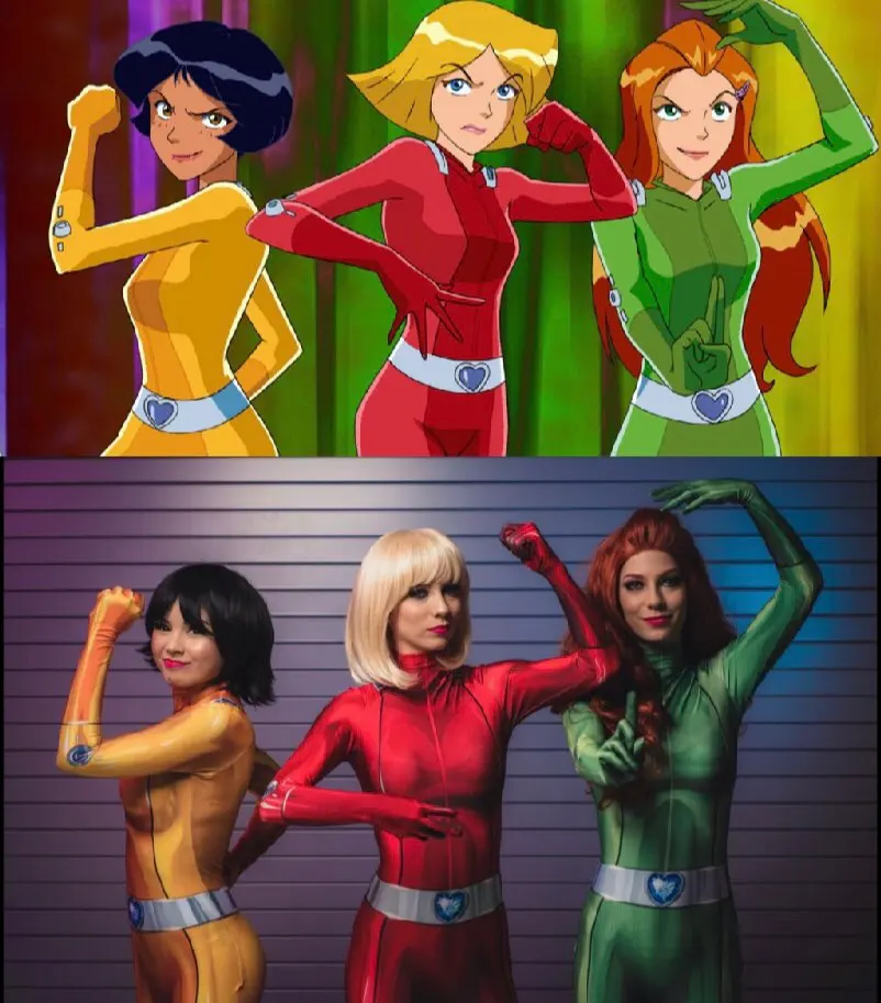 Totally Spies Alex Clover Sam, костюмы для косплея, 3D принт, высокое качество, лайкра, спандекс, супергерой, косплей, Zentai, облегающий костюм на Хэллоуин