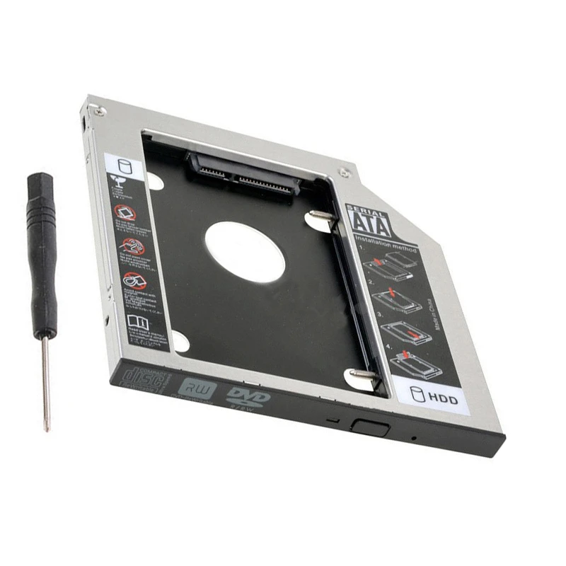 

NEW 12.7mm SATA 2nd SSD HDD Caddy for Toshiba Satellite A210 A215 A300 Tecra M10 Dvd Uj870bj Uj870 Hard Disk Drive Caddy